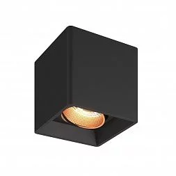 Светильник накладной, IP 20, 10 Вт, GU5.3, LED, черный/бронзовый, пластик