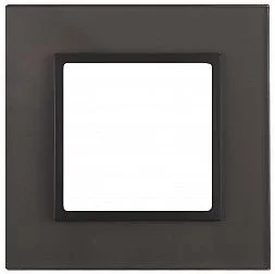 14-5101-32 ЭРА Рамка на 1 пост, стекло, Эра Elegance, серый+антр (10/50/1800)