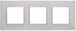 14-5203-03 ЭРА Рамка на 3 поста, металл, Эра Elegance, алюминий+алюм (5/25/750)