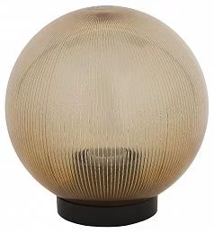 Садово-парковый светильник ЭРА НТУ 02-60-203 шар золотистый призма на опору / кронштейн IP44 Е27 max60Вт d200mm