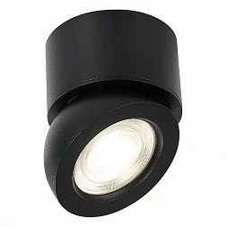 Светильник потолочный Черный LED 1*10W 3000K 850Lm Ra>90 38° IP20 D95xH96 180-240V Накладные светильники ST654.432.10