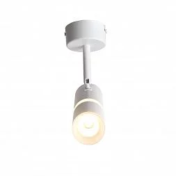 Светильник потолочный Белый LED 1*8W 3000K 624Lm Ra>80  D50xH165 170-240V ST106 ST106.502.08