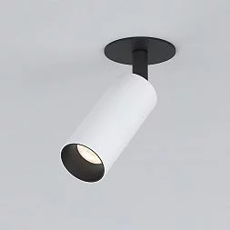Встраиваемый светодиодный светильник Diffe Elektrostandard 8W 4200K белый/черный 25039/LED