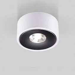 Накладной светодиодный светильник Glide 25100/LED 8W 4200K белый/чёрный Elektrostandard a059332