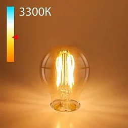 Филаментная светодиодная лампа А60 12W 3300K E27 (тонированная) BLE2710 Elektrostandard a048345