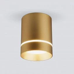 Накладной светодиодный светильник DLR021 9W 4200K золото матовый Elektrostandard a049492