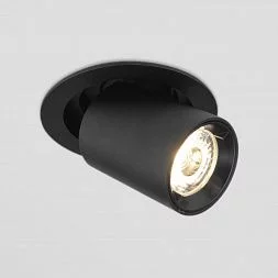 Встраиваемый точечный светодиодный светильник Pispa 10W 4200K черный матовый 9917 LED Elektrostandard a052449