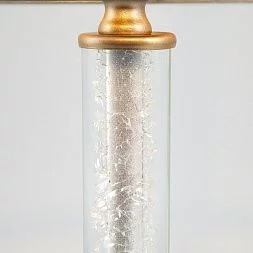 Настольная лампа с абажуром Eurosvet перламутровое золото 01075/1