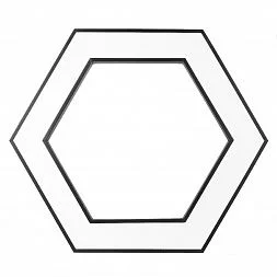 Светильник светодиодный Geometria ЭРА Hexagon SPO-124-B-40K-051 51Вт 4000К 3900Лм IP40 800*800*80 черный подвесной