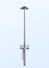 Мачта со стационарно-мобильной короной МГФ-25-СР-М(800)-IV-12-цл