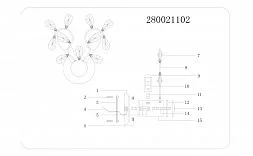 Настенный светильник MW-Light Адриатика хром 280021102