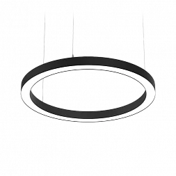 Светодиодный светильник VARTON Enso подвесной 40 Вт 810х40 мм 3000 К с рассеивателем опал RAL9005 черный матовый