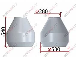 Цоколь стеклопластиковый для опоры освещения Ц-600А275