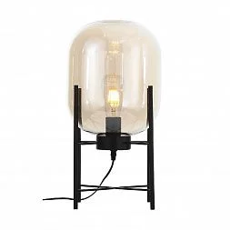 Прикроватная лампа ST-Luce Черный/Коньячный E27 1*40W (из 2-х коробок) BURASCA SL1050.505.01
