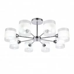 Светильник потолочный Хром/Прозрачный, Белый E14 8*40W MIENTO SLE102802-08