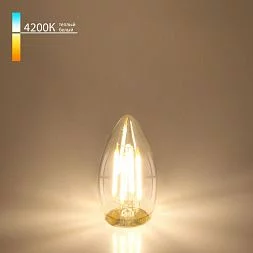 Филаментная светодиодная лампа "Свеча" C35 9W 4200K E27 (C35 прозрачный) BLE2706 Elektrostandard a048283