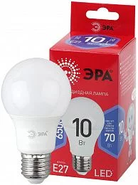 Лампочка светодиодная ЭРА RED LINE LED A60-10W-865-E27 R Е27 / E27 10 Вт груша холодный дневной свет
