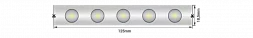 Лента светодиодная Wallwasher  2835, 48 LED/м, 18 Вт/м, 24В , IP67, Цвет: Холодный белый SWG-248-24-W20/45-67 SWG