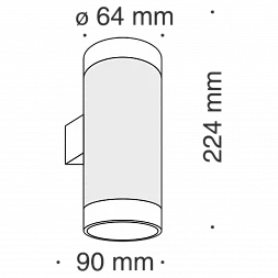 Настенный светильник (бра) Maytoni Technical C027WL-L10B