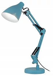 Настольный светильник ЭРА N-123-E27-40W-LBU Е27 с основанием голубой