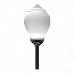 Светодиодный светильник VARTON парковый Omni-R торшерный 40 Вт 3000 K RAL9005 черный муар