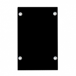 Крышка торцевая Х-ЛАЙН RAL9005 черный муар в комплекте с крепежными элементами 1шт