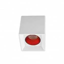 Светильник накладной IP 20, 10 Вт, GU5.3, LED, белый/красный, пластик